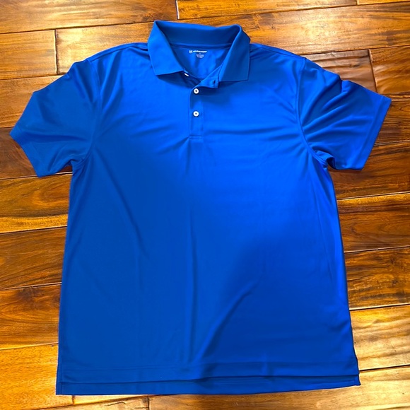 Harrington Performance Royal Blue  Men’s Lg Collared Polo Shirt - Picture 1 of 3